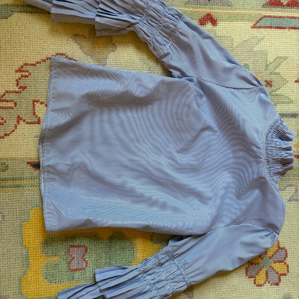 Blue and White Stripe top